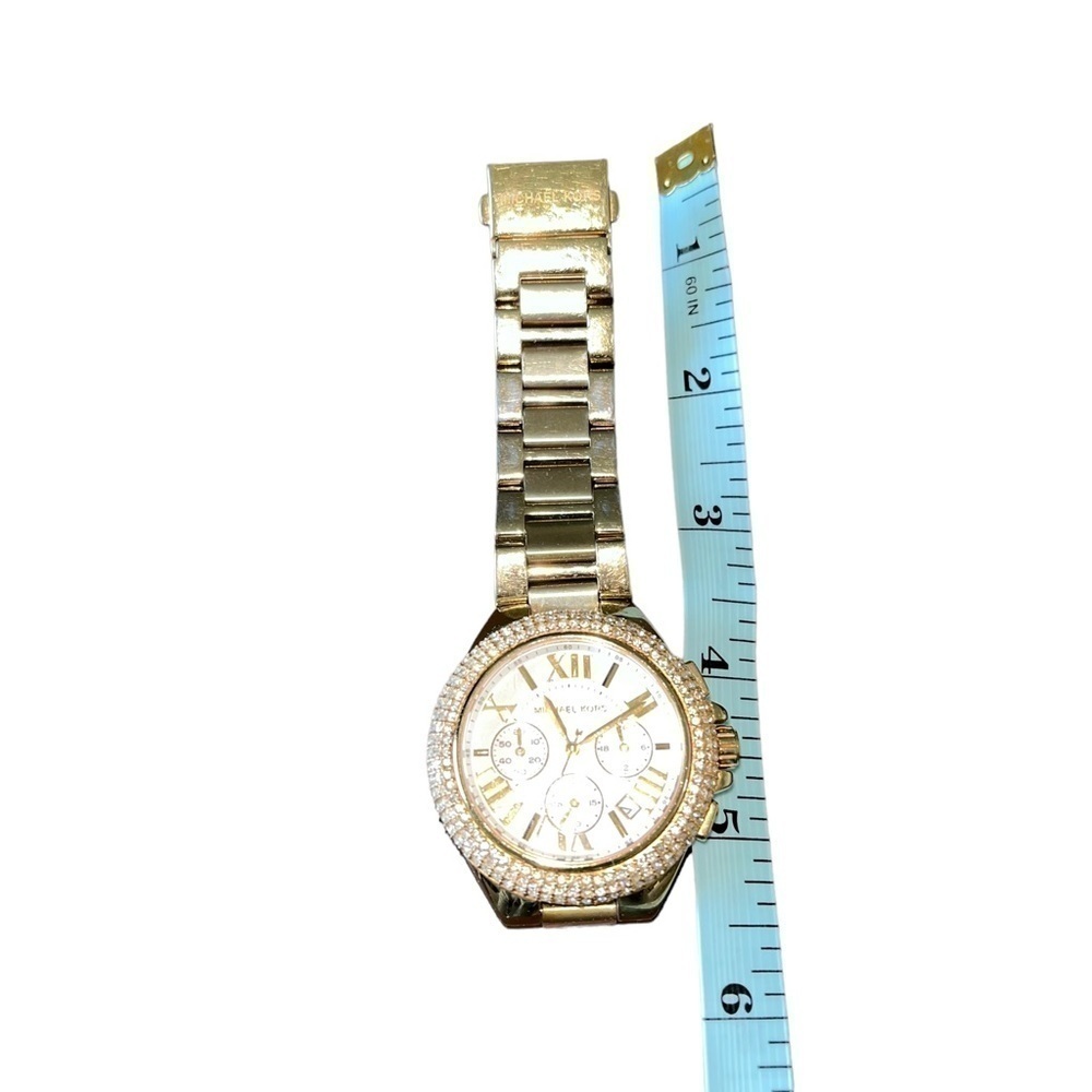 Authentic Michael KORS Oversized Camille Pavé Gold-Tone Watch - Picture 12 of 12